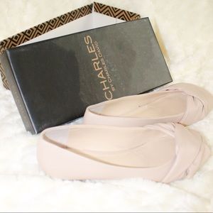 Dancy knotted Faux Leather Flats